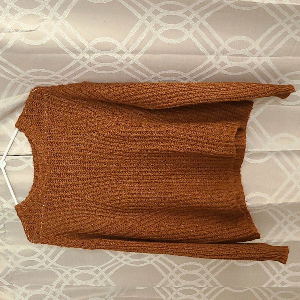 Rust Chunky Knit Sweater